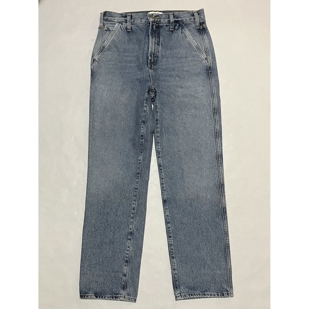 Agolde High Rise Slim Straight Jean Size 26 X 28 Light Wash Pockets Denim Pants